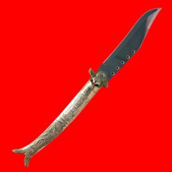 Rampuri Button Knife RK-10 – Traditional Folding Blade