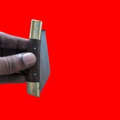 AdhaKen Pocket Knife AKA3 – 8cm Spring Leaf Blade, Sheesham Wood Handle, Lightweight 55g Everyday Carry Knife