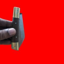 AdhaKen Pocket Knife AKA4 – 8cm Spring Leaf Blade, Sheesham Wood Handle, 57g Compact Everyday Carry Knife